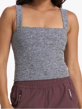 Vuori XS Gray Elevation Square Neck Tank